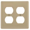 Hubbell Wiring 2-Gang Duplex Wall Plate - Ivory P82I